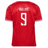 Dánsko Rasmus Hojlund #9 Domáci futbalový dres ME 2024 Krátky Rukáv